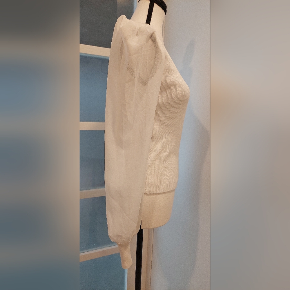 Crave Fame Elegant White Wrap Blouse - Picture 3 of 10